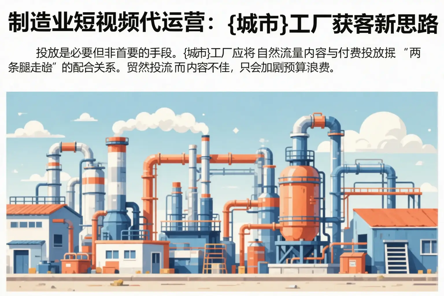 制造业短视频代运营:临沂工厂获客新思路