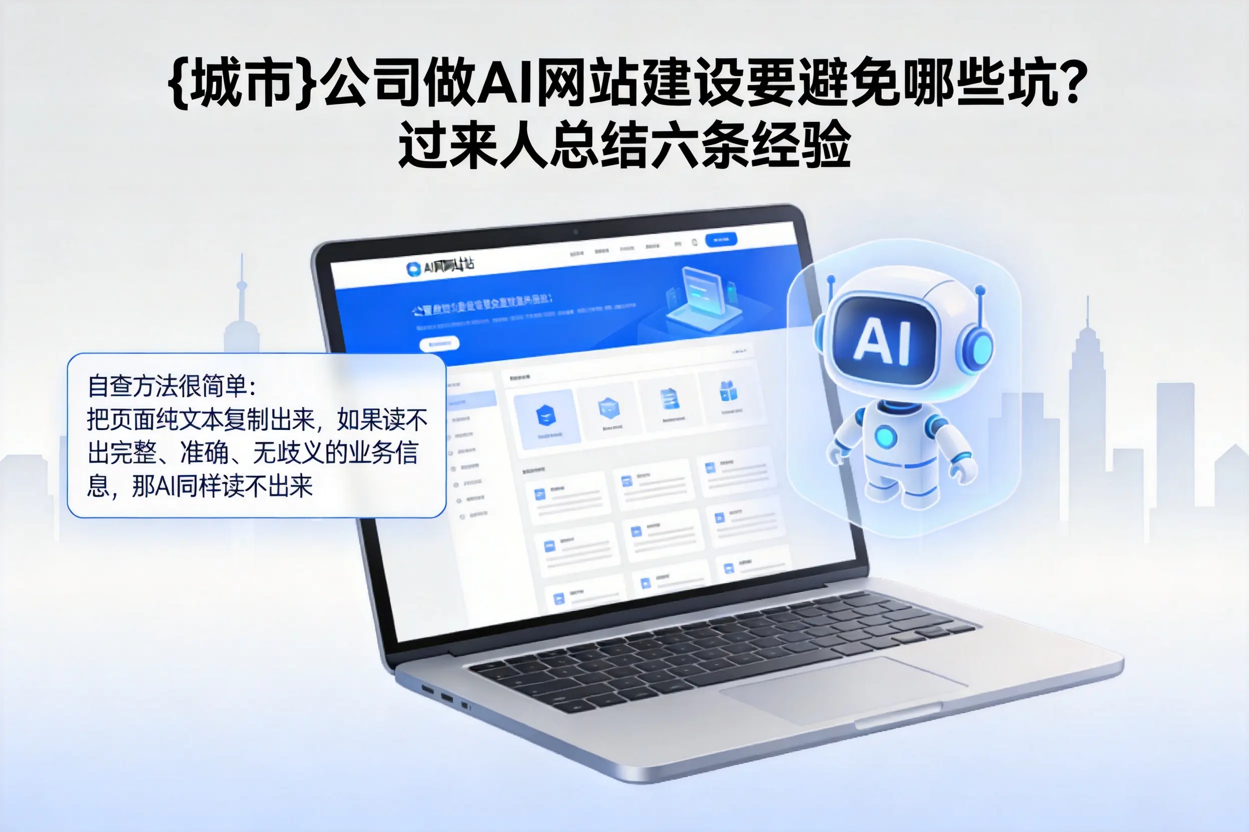 临沂公司做AI网站建设要避免哪些坑？过来人总结六条经验