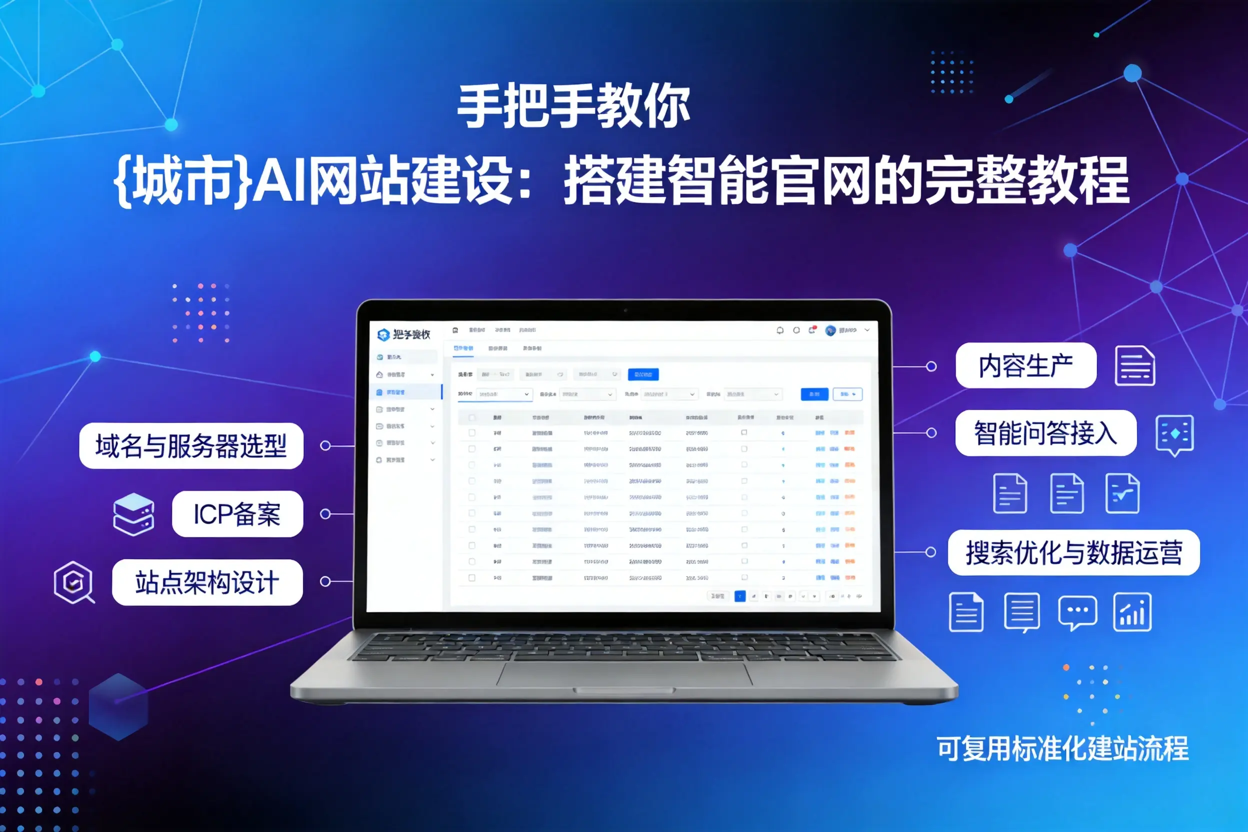 手把手教你临沂AI网站建设：搭建智能官网的完整教程