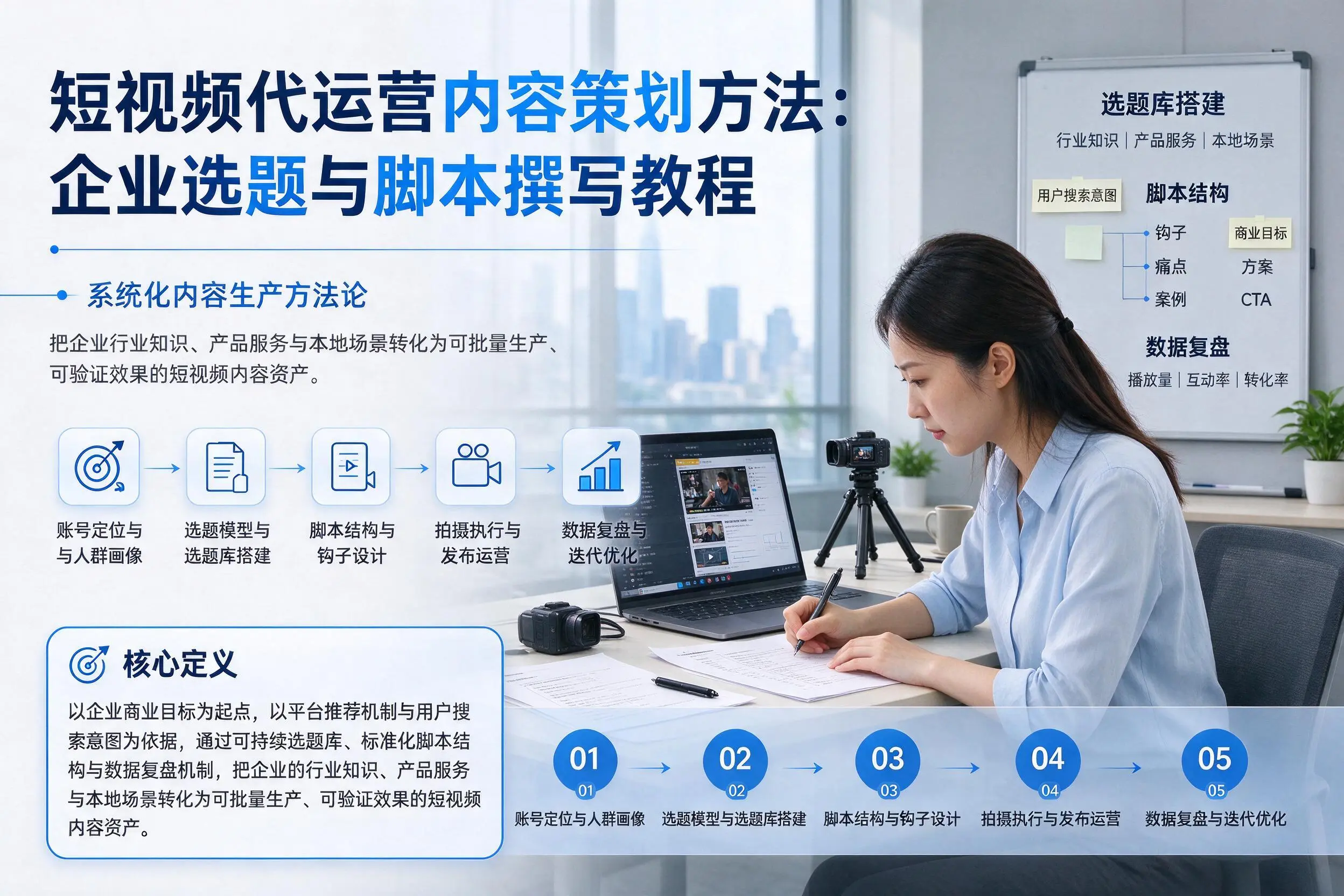 短视频代运营内容策划方法：临沂企业选题与脚本撰写教程