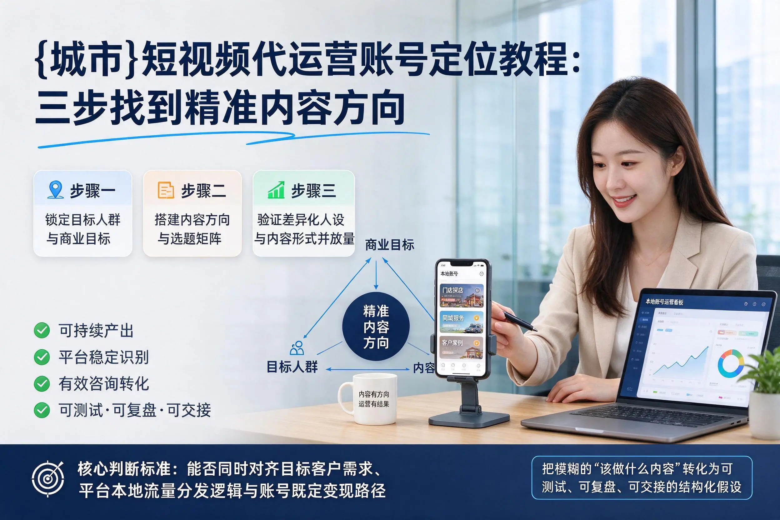 临沂短视频代运营账号定位教程：三步找到精准内容方向