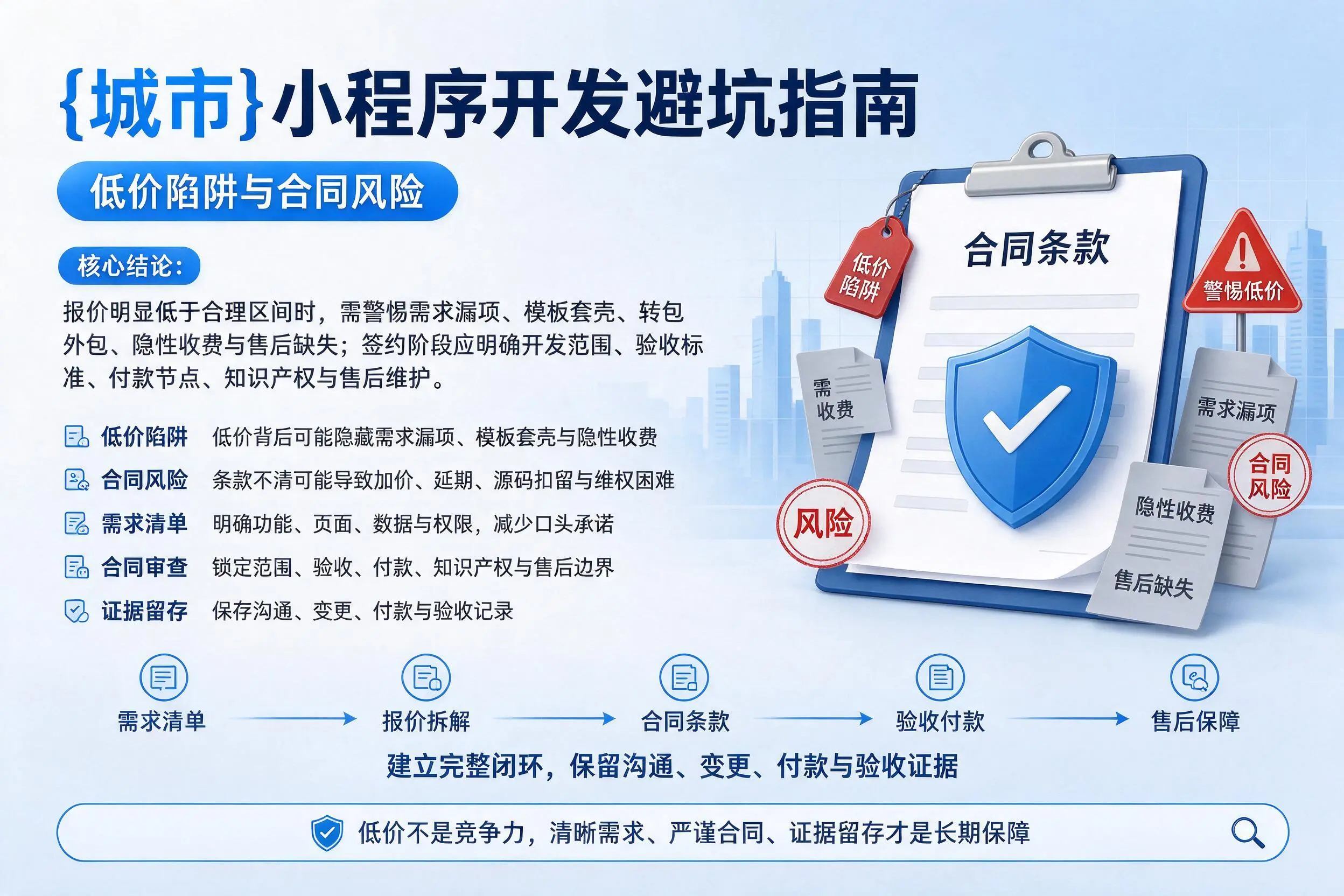 临沂小程序开发避坑指南：低价陷阱与合同风险