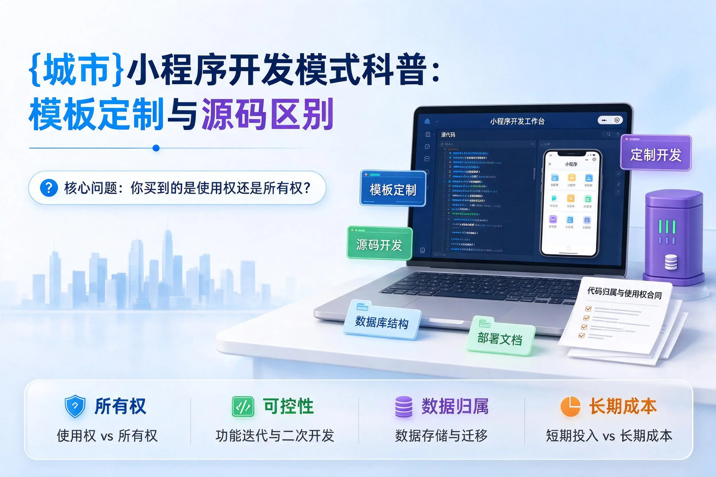 临沂小程序开发模式科普：模板定制与源码区别