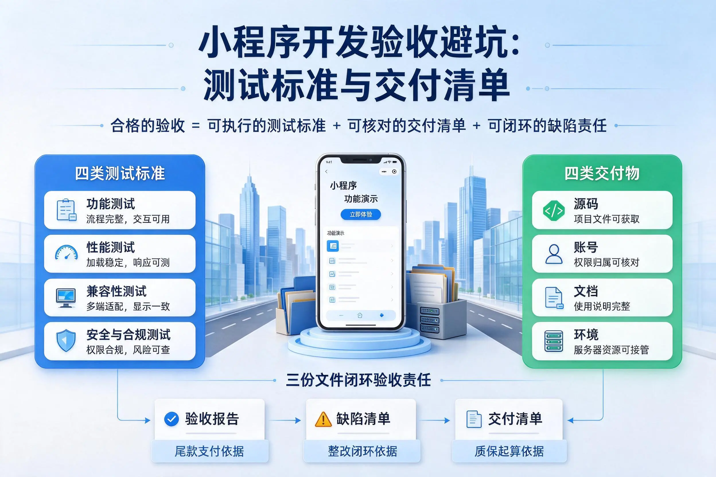 临沂小程序开发验收避坑：测试标准与交付清单