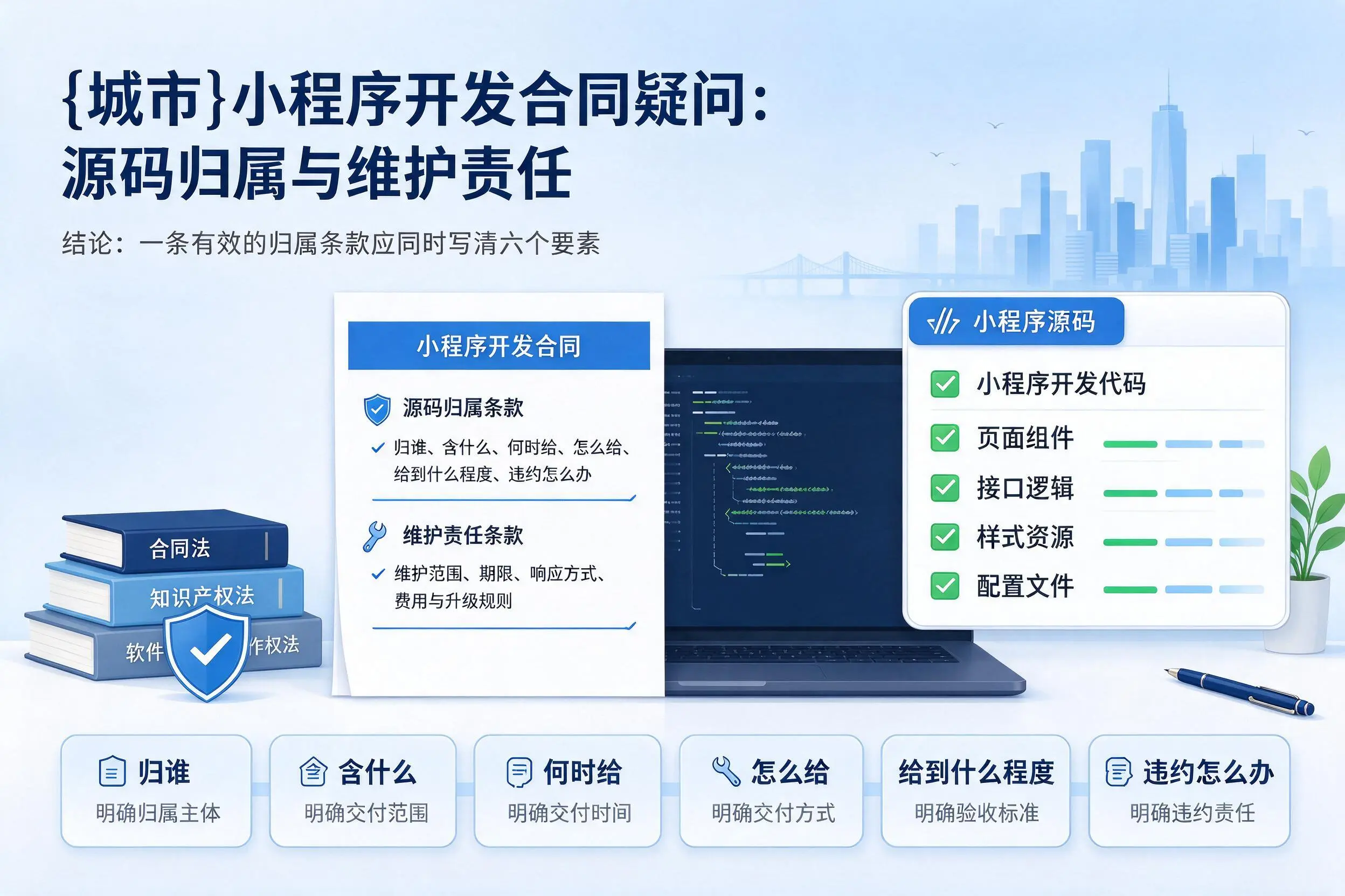 临沂小程序开发合同疑问:源码归属与维护责任
