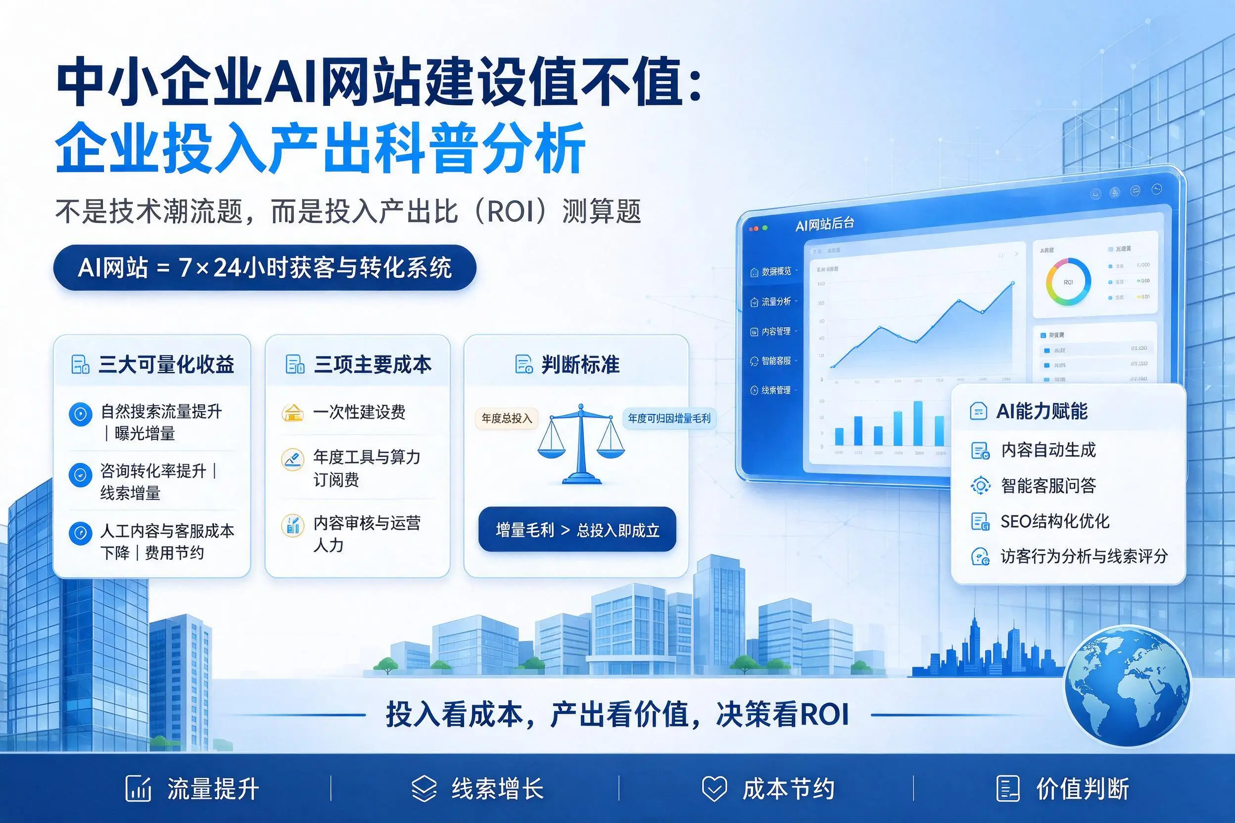 中小企业AI网站建设值不值：临沂企业投入产出科普分析