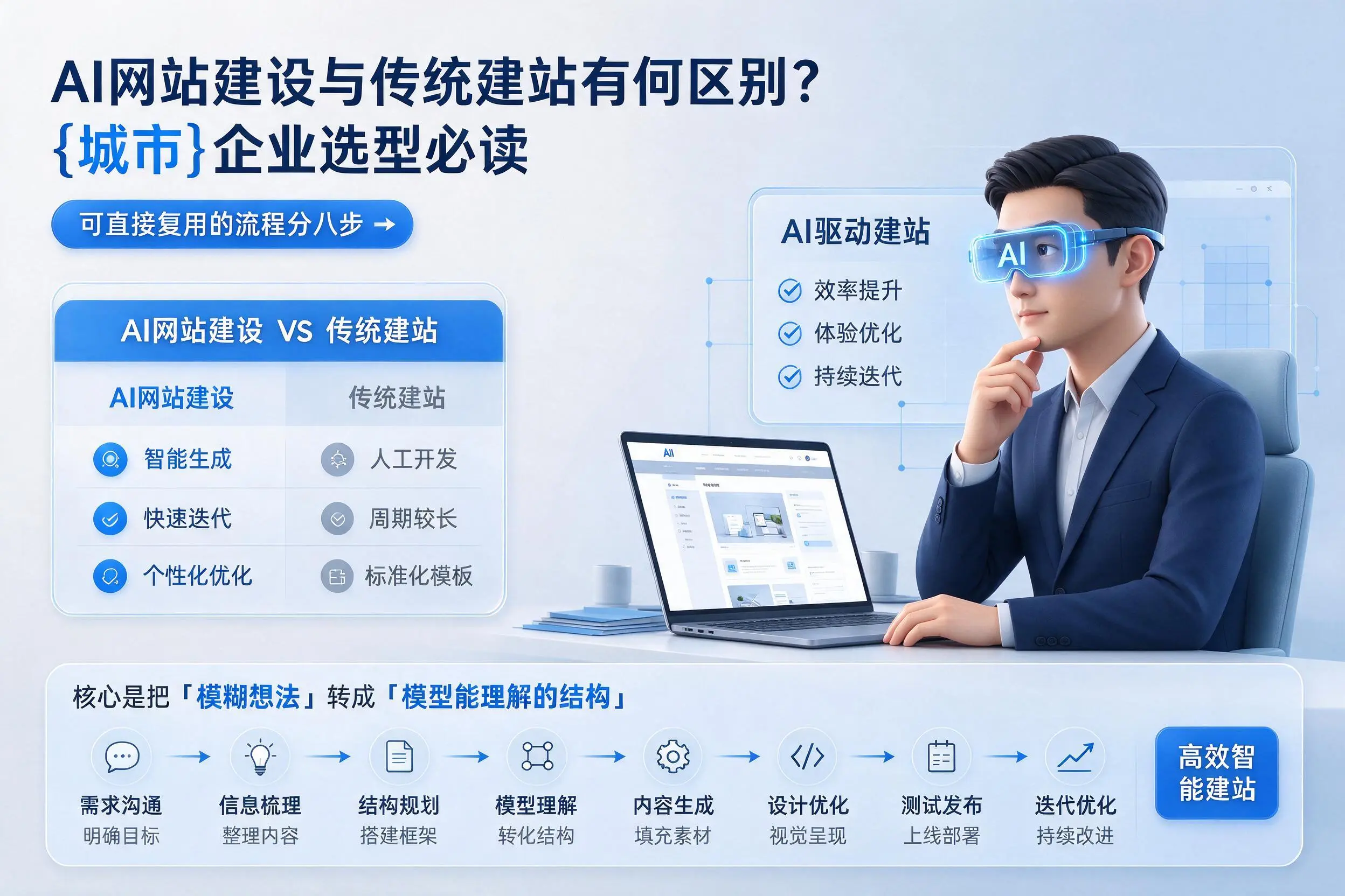 AI网站建设与传统建站有何区别?临沂企业选型必读
