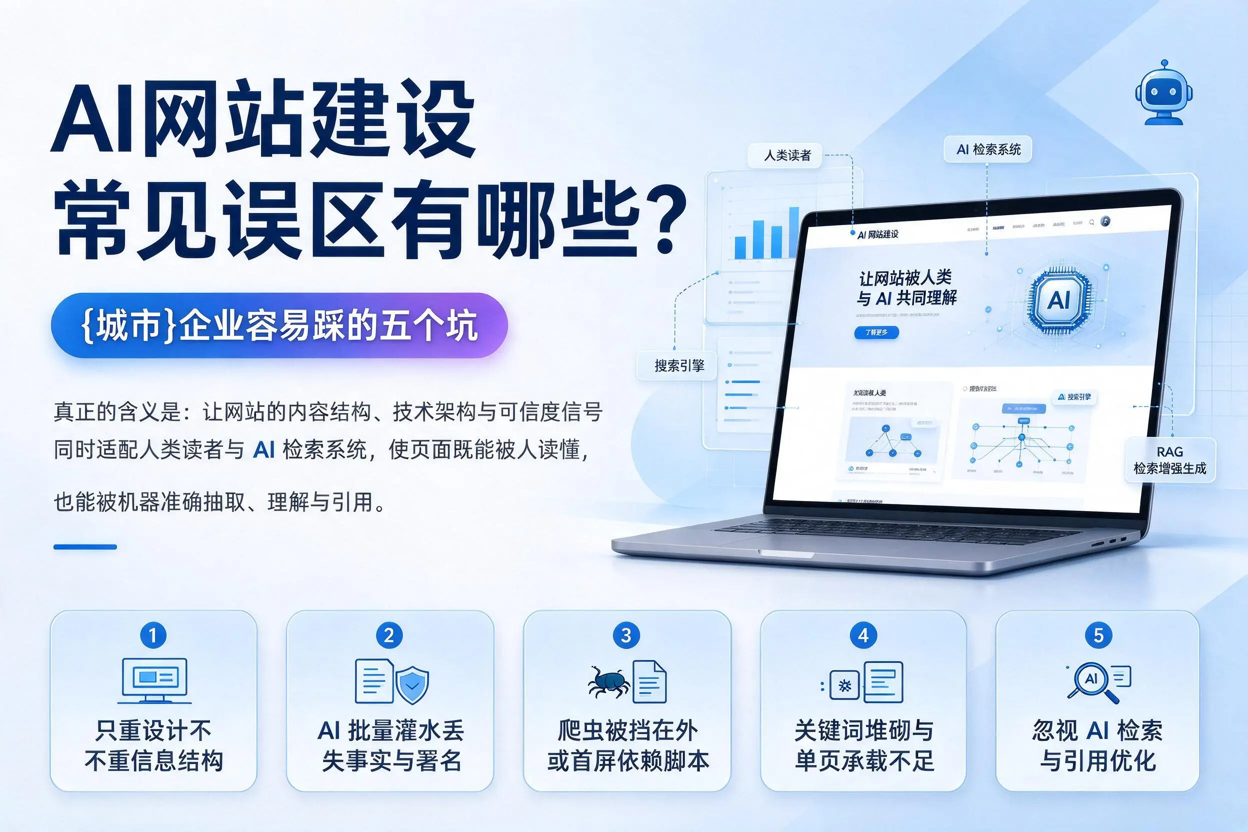AI网站建设常见误区有哪些？临沂企业容易踩的五个坑
