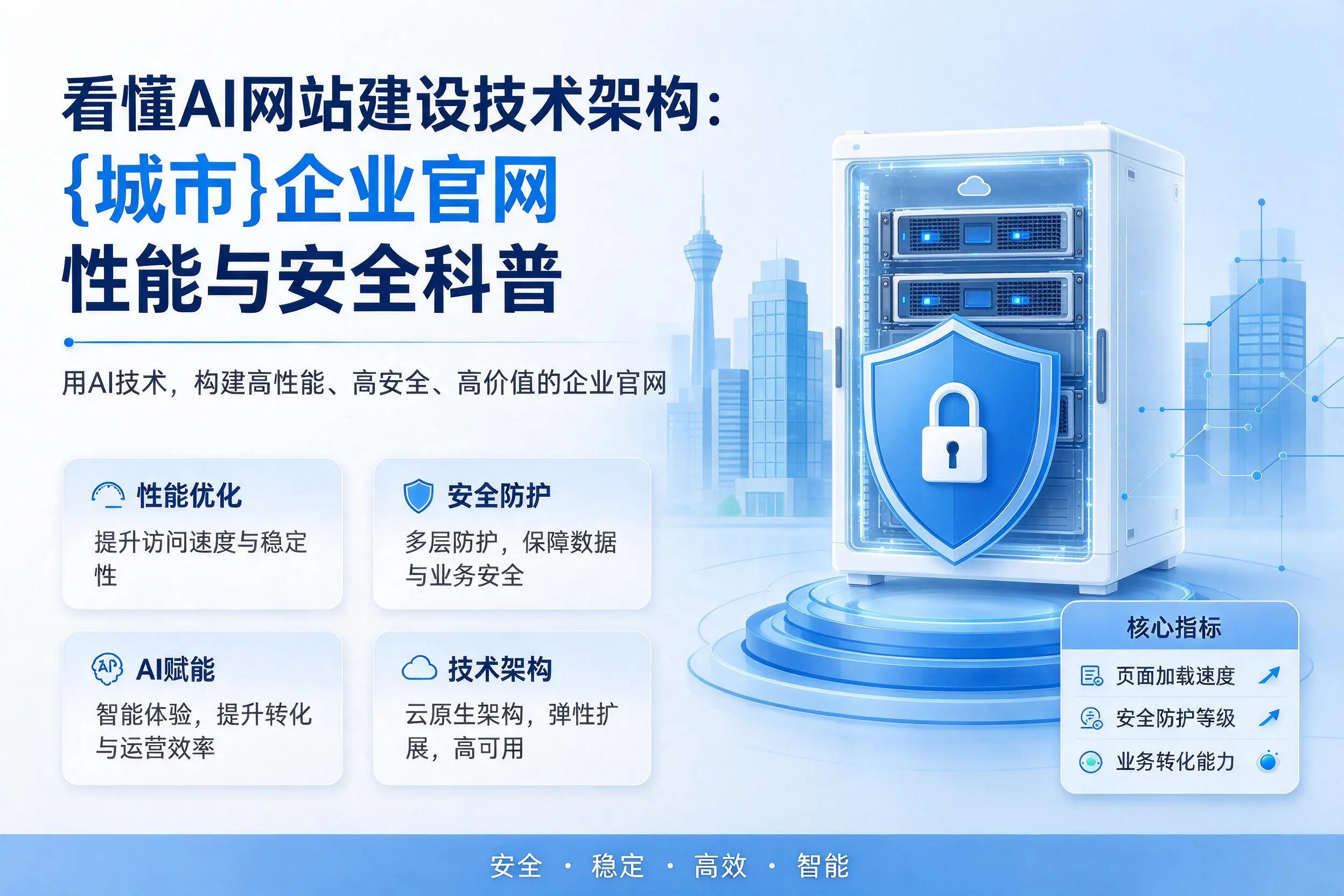 看懂AI网站建设技术架构：临沂企业官网性能与安全科普
