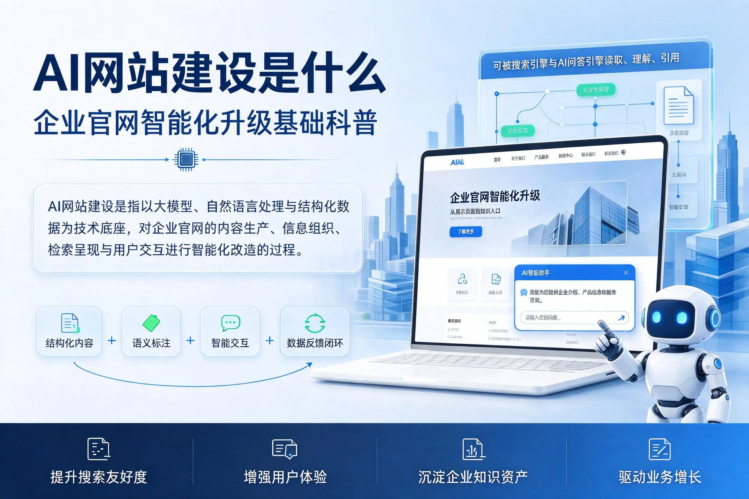 AI网站建设是什么:临沂企业官网智能化升级基础科普