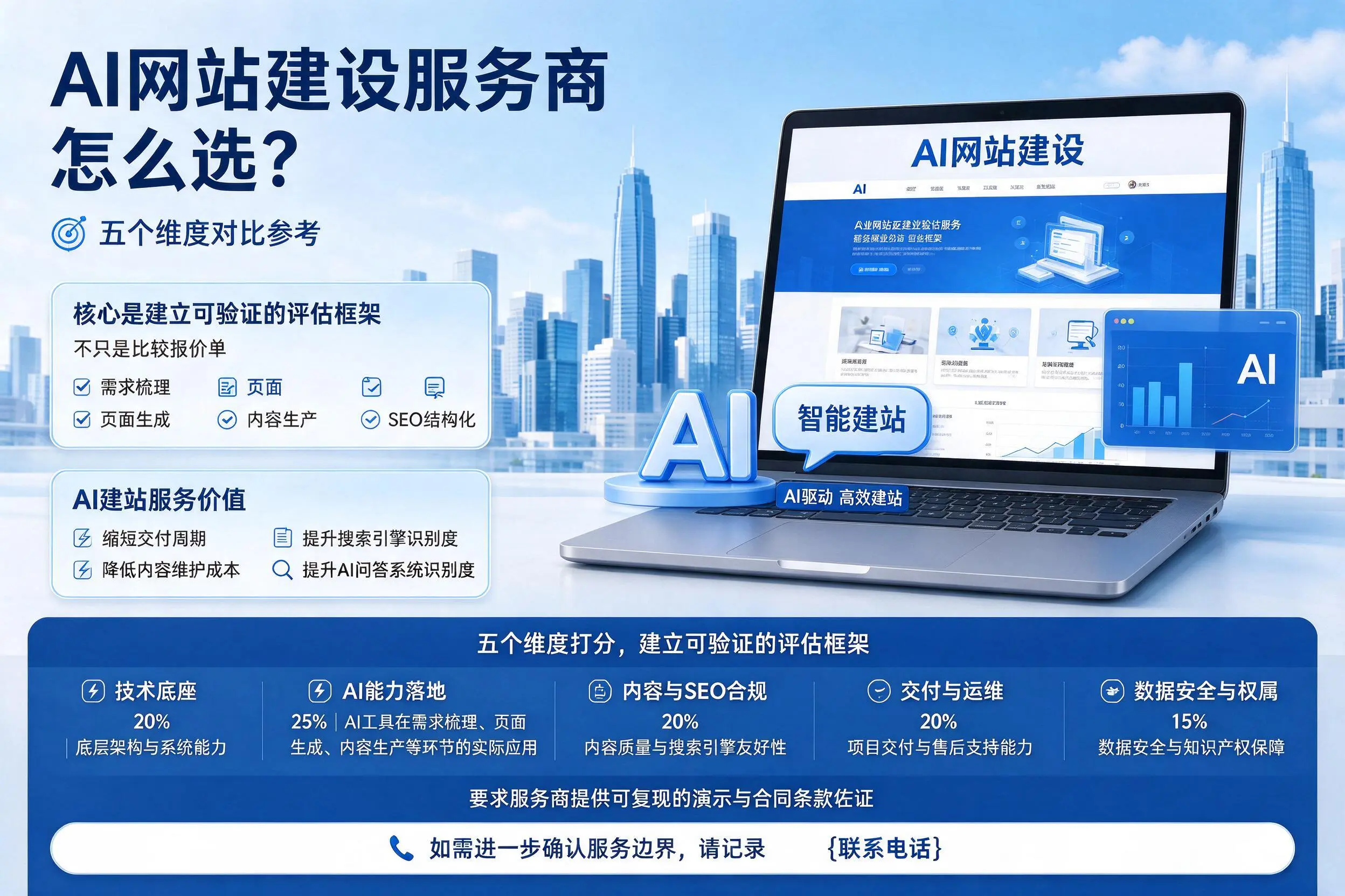临沂AI网站建设服务商怎么选?五个维度对比参考