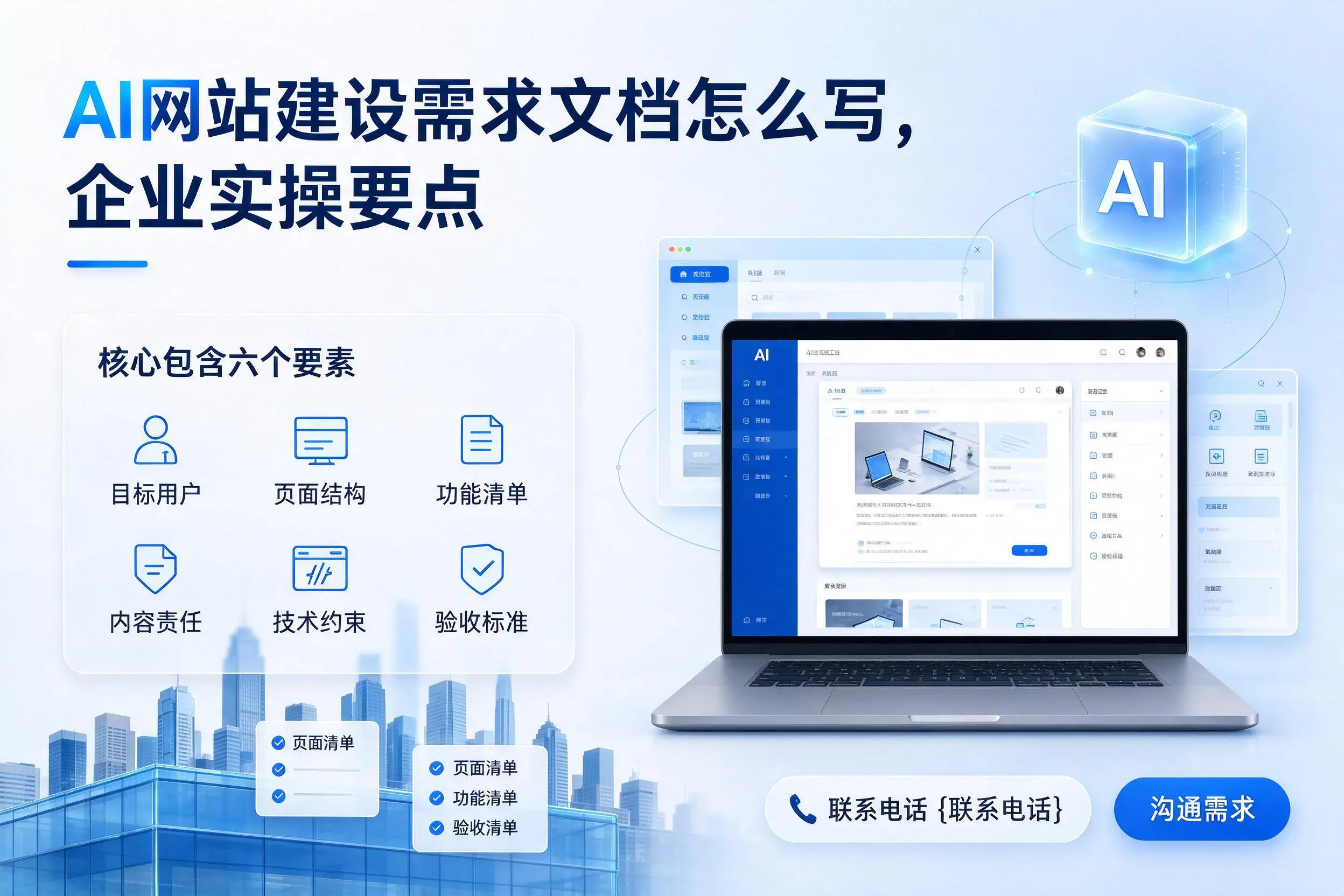 AI网站建设需求文档怎么写，临沂企业实操要点